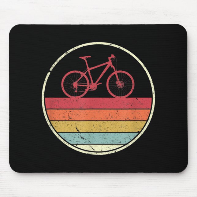 Cycling Retro Style For Cyclist Mouse Mat (Front)