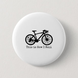 Cycling Road Bike Bicycle Funny Cyclist 6 Cm Round Badge