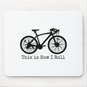 Cycling Road Bike Bicycle Funny Cyclist  Mouse Mat