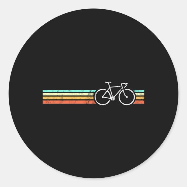 Cycling Road Bike Classic Round Sticker (Front)