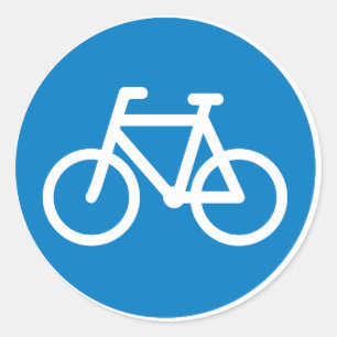 Cycling Road Sign Stickers