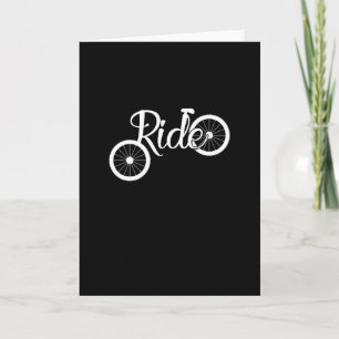 Cycling Shirt Gift Idea Ride MTB Gift for Dad Fun Card