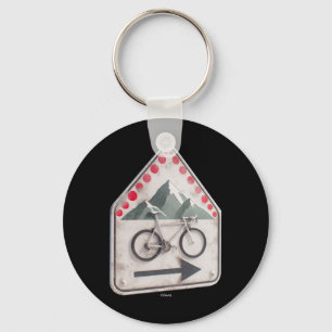 Cycling Sign - Collect Red Climbing Points In The Key Ring