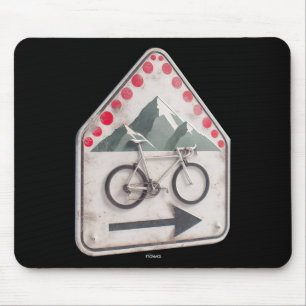 Cycling Sign - Collect Red Climbing Points In The Mouse Mat