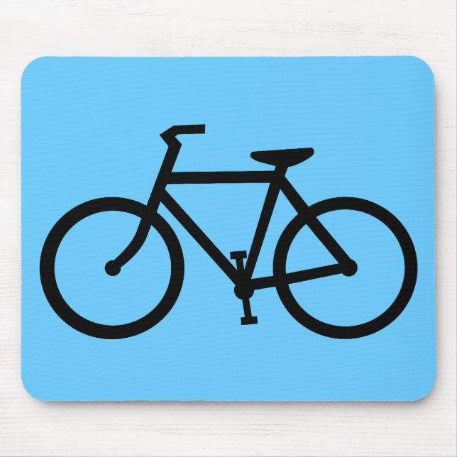 cycling silhouette mouse mat (Front)