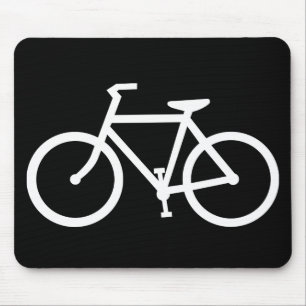 cycling silhouette mouse mat