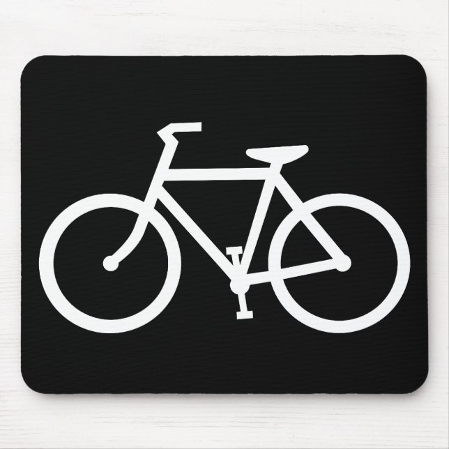 cycling silhouette mouse mat (Front)