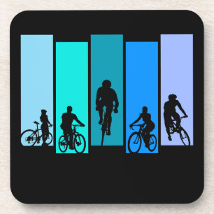 Cycling Silhouette Sports Coaster