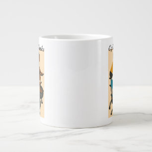 Cycling sistahs large coffee mug