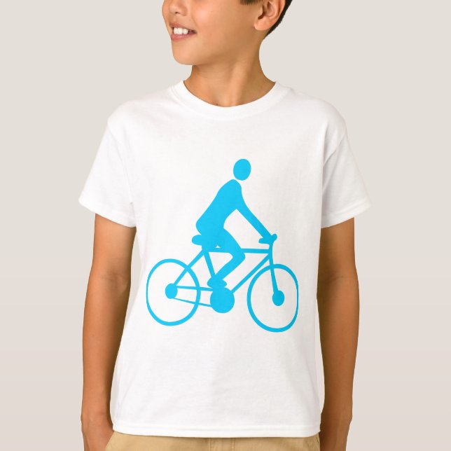 Cycling - Sky Blue T-Shirt (Front)