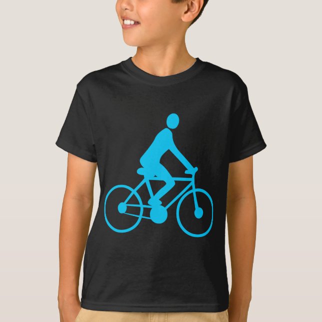 Cycling - Sky Blue T-Shirt (Front)