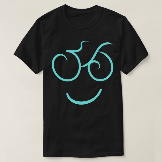Cycling Smiling Bicycle Face          (2)  T-Shirt (Design Front)