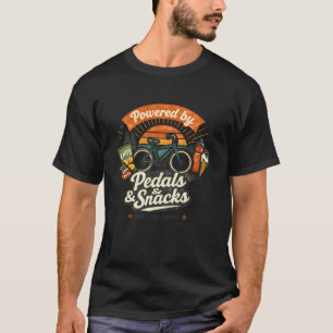 Cycling Snacks Lover Retro Bicycle Funny Road Bike T-Shirt