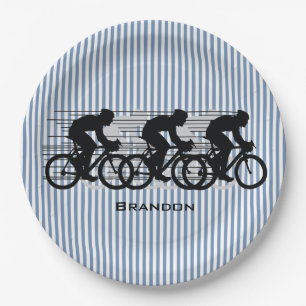 Cycling Stripes Design  Paper Plate