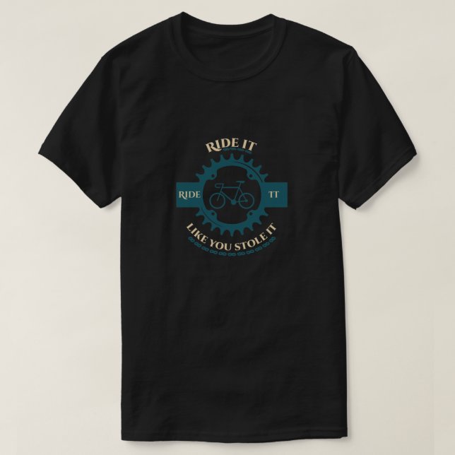 Cycling t shirt, funny cycling shirt (Design Front)