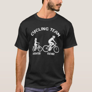 Cycling Team Father Daughter Family Matching Cycli T-Shirt