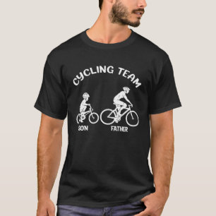 Cycling Team Father Son Family Matching Cycling Sq T-Shirt