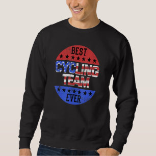 Cycling Team Independence Day Patriotic Cyclist Us Sweatshirt