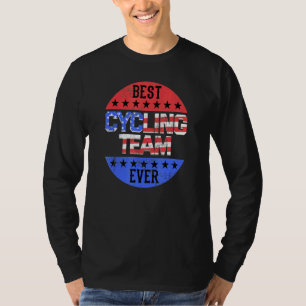 Cycling Team Independence Day Patriotic Cyclist Us T-Shirt