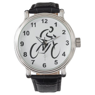 Cycling Themed Bicycle Design Cyclist Watch