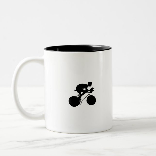 Cycling Two-Tone Coffee Mug (Left)