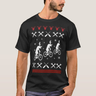 Cycling Ugly Christmas T-Shirt