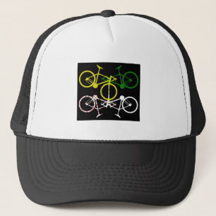 Cycling Yellow Green White Polka-Dot Jerseys Trucker Hat