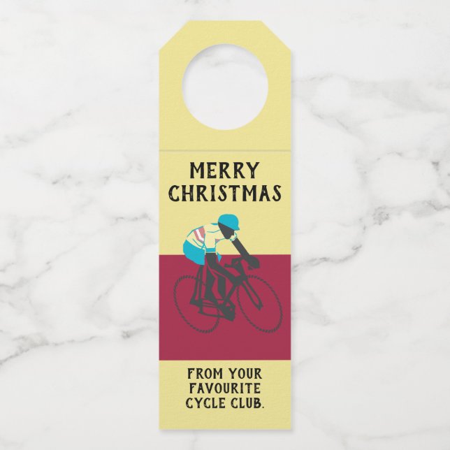 Cyclist #2 bottle tag (Front)