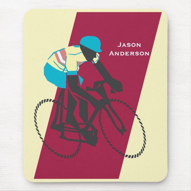 Cyclist #2 mouse mat (Front)