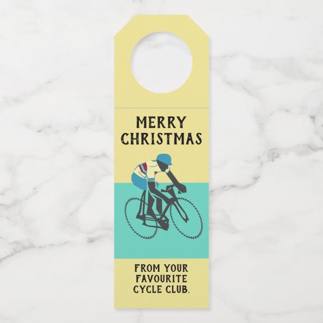Cyclist #3 bottle tag (Front)