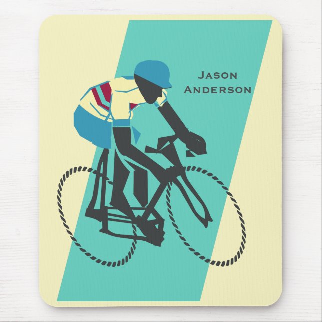 Cyclist #3 mouse mat (Front)