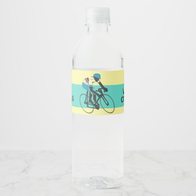 Cyclist #3 water bottle label (Front)