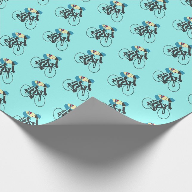 Cyclist #3 wrapping paper (Corner)