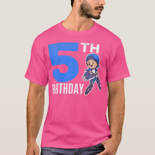 Cyclist 5Th Birthday Boy 5 Years Old Bmx Bicycle B T-Shirt