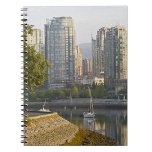 Cyclist along the Seawall Trail in downtown Notebook
