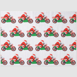Cyclist Biker Holiday Gift Tissue Paper