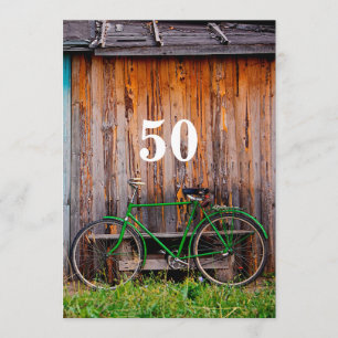 Cyclist Birthday Celebration Invitation - any age