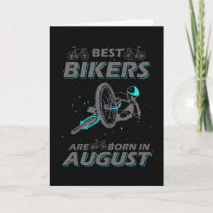 Cyclist Birthday Present August Card