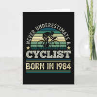 Cyclist born 1984 40th Birthday Gift Cycling Dad