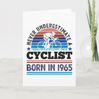 Cyclist born in 1965 60th Birthday Gifts Cycling
