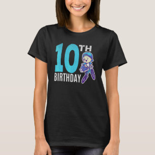 Cyclist Boy 10th Birthday Boy Bmx Bike Cycling Cyc T-Shirt