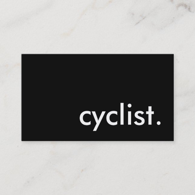 cyclist. business card (Front)