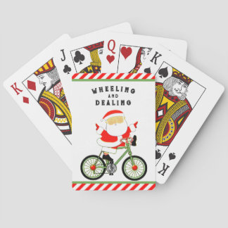 Cyclist Christmas Stocking Stuffer Playing Cards
