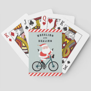 Cyclist Christmas Stocking Stuffer Playing Cards