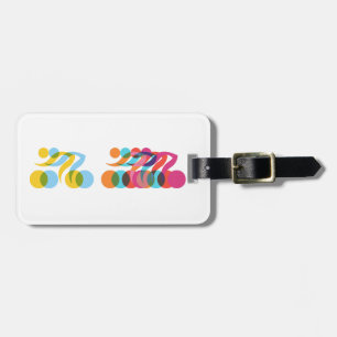 Cyclist cool and unique design luggage tag