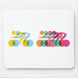 Cyclist cool and unique design mouse mat