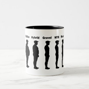 Cyclist Evolution Roadie Two-Tone Coffee Mug