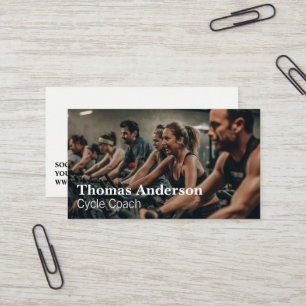 Cyclist   Fitness Instructor   Gym Business Card
