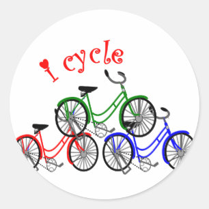 Cyclist Gifts (Bicycling) design Classic Round Sticker