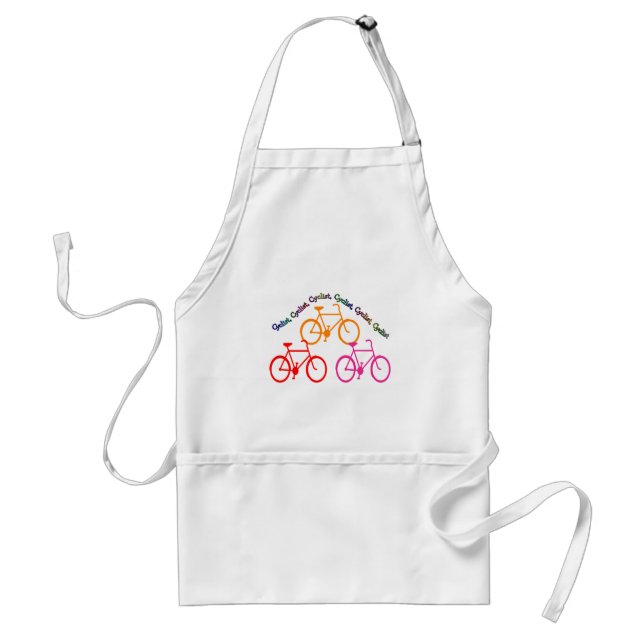 Cyclist Gifts, Biking Mania! Standard Apron (Front)